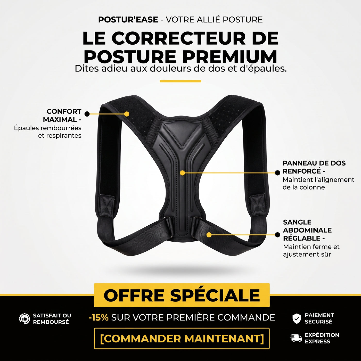 DosLibre — Soutien postural réglable