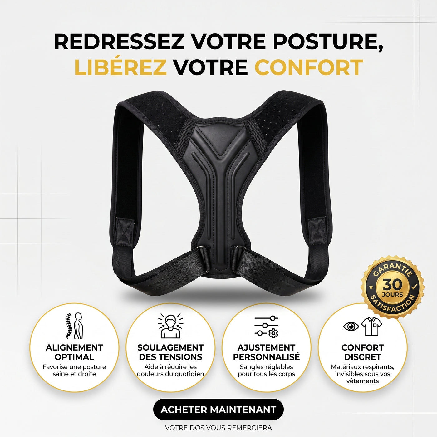 DosLibre — Soutien postural réglable