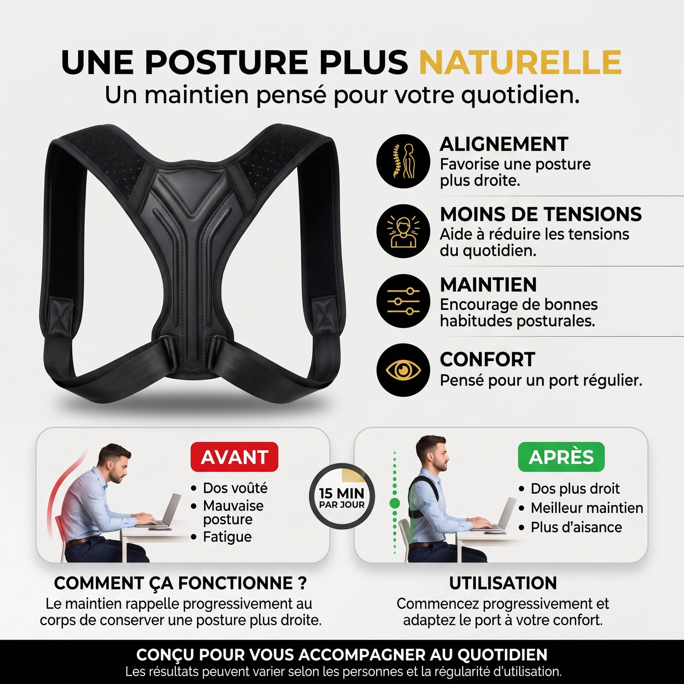 DosLibre — Soutien postural réglable